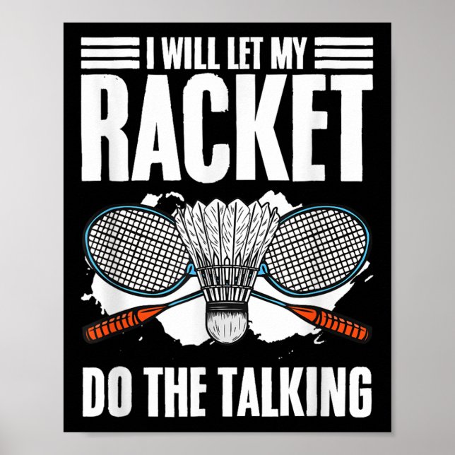 Poster Deixe Racket Fazer O Maldito Buraco De Hobby Badmi (Frente)