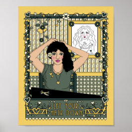 Póster Deixe Seu Cabelo Solto_C_Poster 8x10