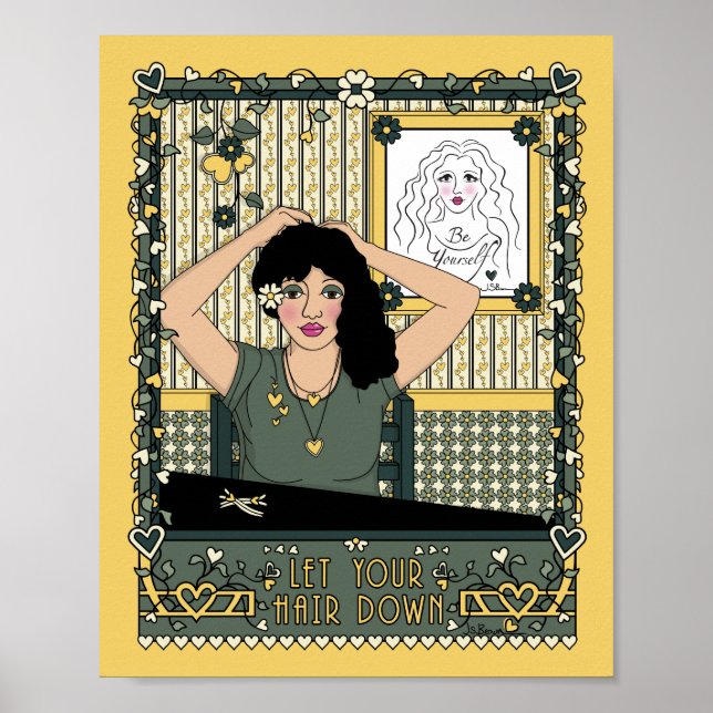 Póster Deixe Seu Cabelo Solto_C_Poster 8x10 (Frente)