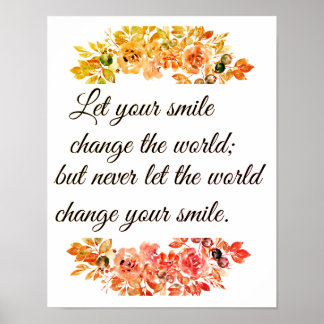 Poster Deixe seu sorriso mudar o mundo