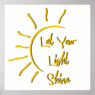 Poster Deixe sua luz brilhar