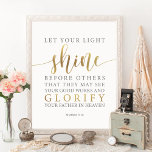Poster Deixe Sua Luz Brilhar Antes De Outros Matthew 5:16<br><div class="desc">Deixe Sua Luz Brilhar Antes De Outros Mateus 5:16 Wall Art Poster</div>