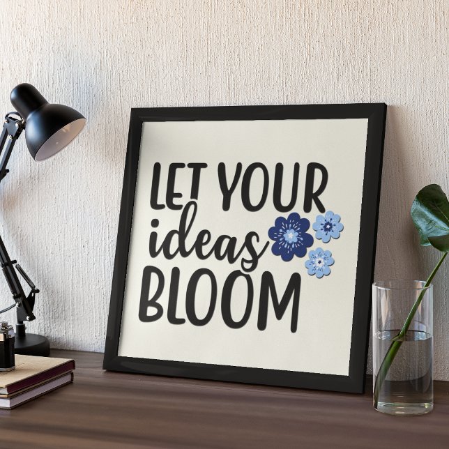 Poster Deixe suas ideias com uma citação inspiracional (Criador carregado)