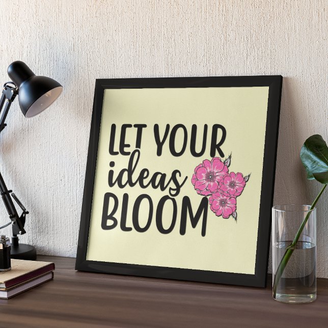 Poster Deixe suas ideias com uma citação inspiracional (Criador carregado)