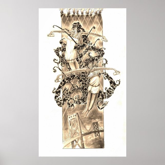 Póster deixei meu coração em São Francisco (Frente)