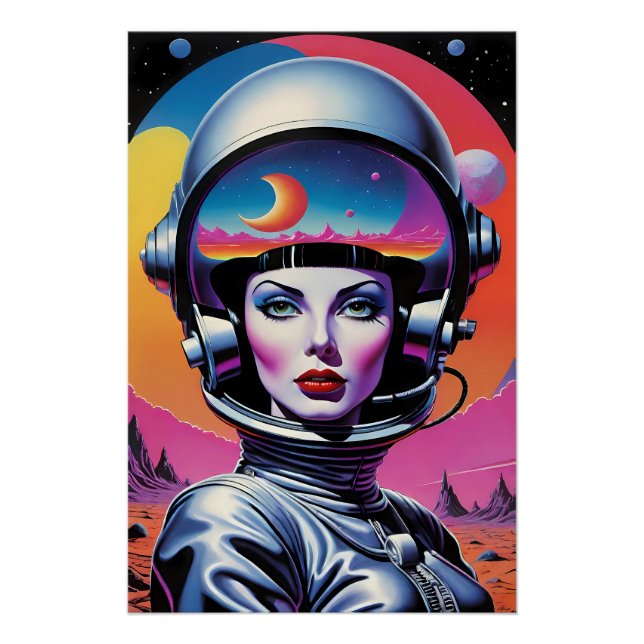 Póster Deixei meu coração no espaço externo (Frente)