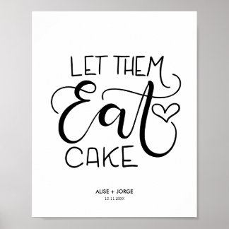 Poster Deixem-nos comer bolo - escarnecidos - Personaliza
