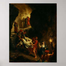 Poster Delacroix - Cristo Levado ao Túmulo