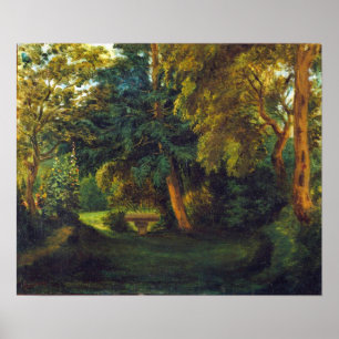 Poster Delacroix - Jardim de George Sand em Nohant