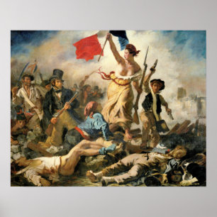 Póster Delacroix Lady Victory lidera o caminho para a vit