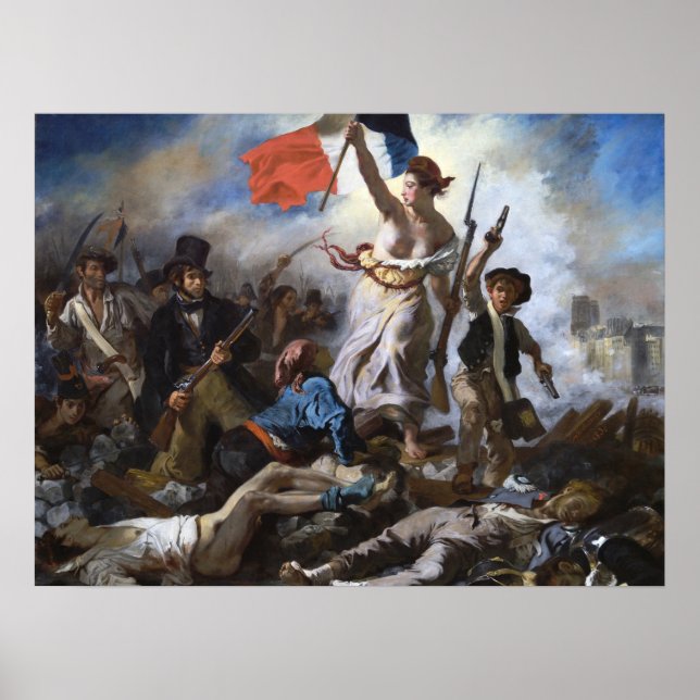 Poster Delacroix Liberdade Liderando o Povo (Frente)