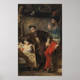 Poster Delacroix - Mefistófeles Aparecendo a Fausto