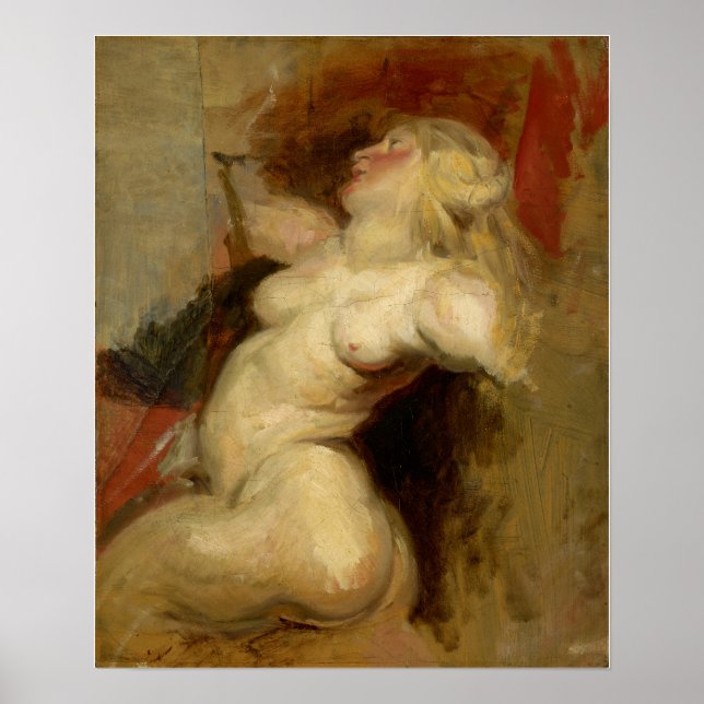 Poster Delacroix - Nereide (Após Rubens) 1822 (Frente)