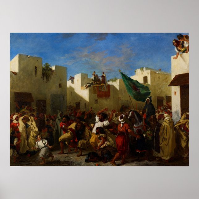Poster Delacroix - Os Fanáticos De Tânger (Frente)