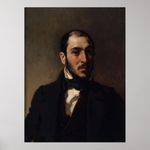 Poster Delacroix - Retrato Do Eugene Laval Architect
