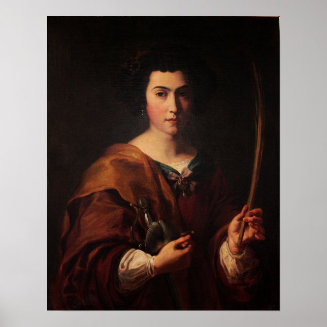 Poster Delacroix - Santo Catherine (Frente)