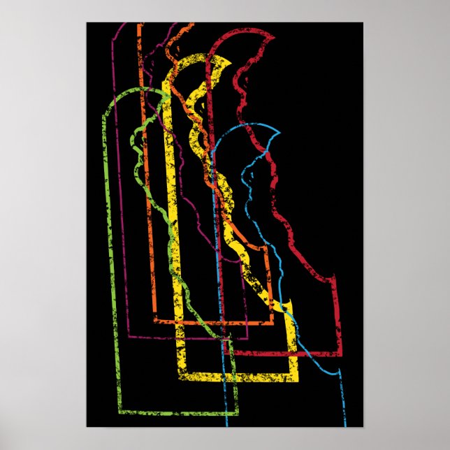 Poster delaware orgulho blur (Frente)