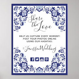 Póster Delfts Blauw | Delft Blue Hashtag Fotos Casamento