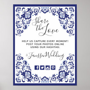 Póster Delfts Blauw Delft Blue Hashtag Fotos Casamento