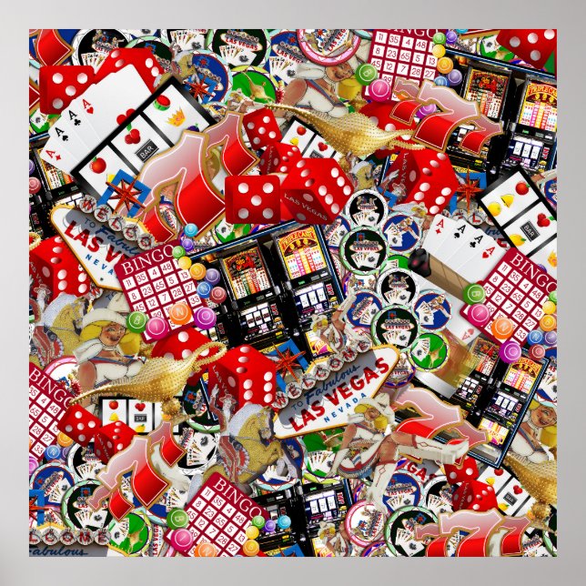 Poster Delícia de Gamblers de Las Vegas (Frente)