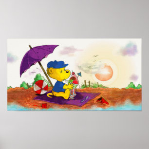 Poster Delícia de Praia do Gelado de Ferald