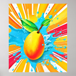 Poster Delícia de Splash de Mango