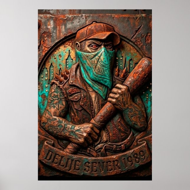 Poster Delije Sever 1989 Embutido (Frente)