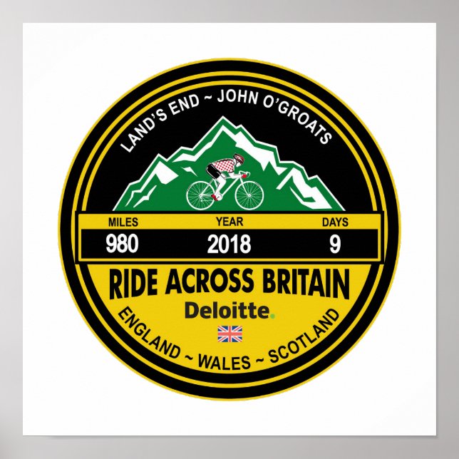 Poster Deloitte RIDE NA GRÃ-BRETANHA 2018 (Frente)