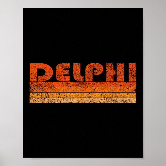 Poster Delphi Grécia Vintage Retro (Frente)