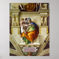 Delphic Sibyl por Michelangelo