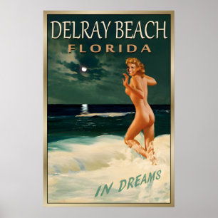 Poster DELRAY BEACH Flórida-Novo Original Marilyn Monroe