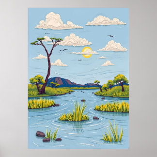 Poster Delta do Okavango