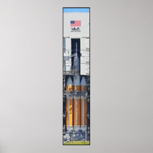 Póster Delta IV Heavy com Orion