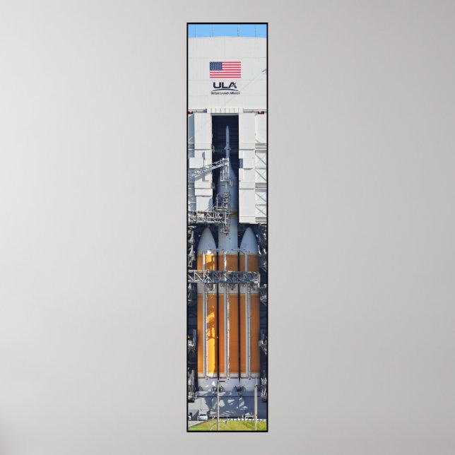 Póster Delta IV Heavy com Orion (Frente)