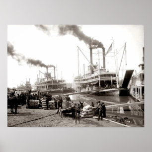 Poster Delta Queen River Boat sendo carregado em Nova Orl