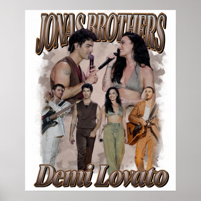 Poster Demi Lovato Jonas Brother (Frente)