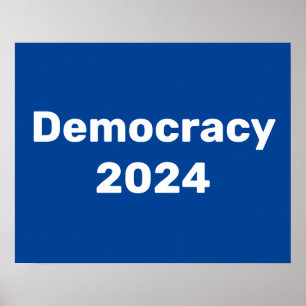Poster Democracia 2024 Eleição Presidencial