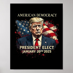Poster Democracia Americana Eleve Donald Tru