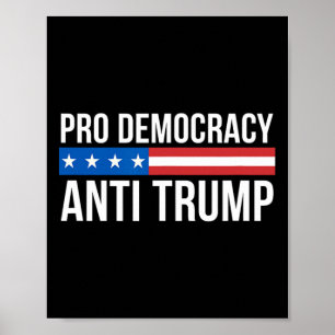 Poster Democracia - Anti Trump -