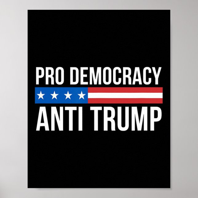 Poster Democracia - Anti Trump -  (Frente)