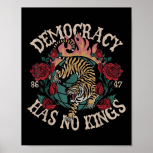 Poster Democracia Não Tem Kings 8647 Tiger