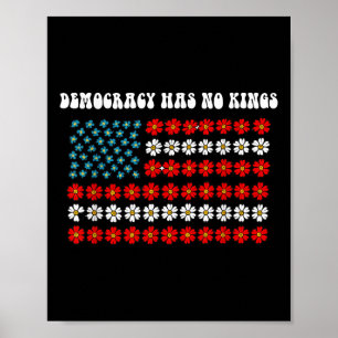 Poster Democracia não tem Kings America Flag Design