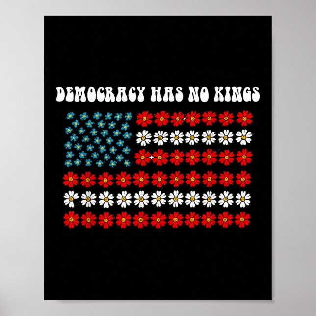 Poster Democracia não tem Kings America Flag Design (Frente)