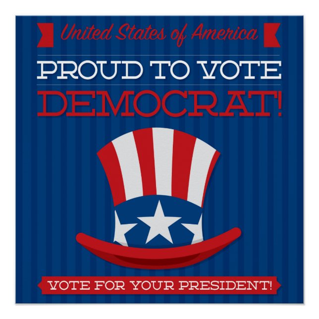 Póster Democrata (Frente)