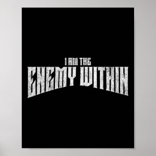 Poster Democrata Kamala Harris Inimigo Dentro de Lef Anti
