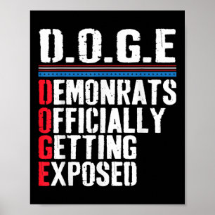Poster Democrata Oficialmente Exposta Trump 2025