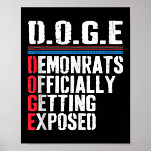 Poster Democrata Oficialmente Exposta Trump 2025 Tan