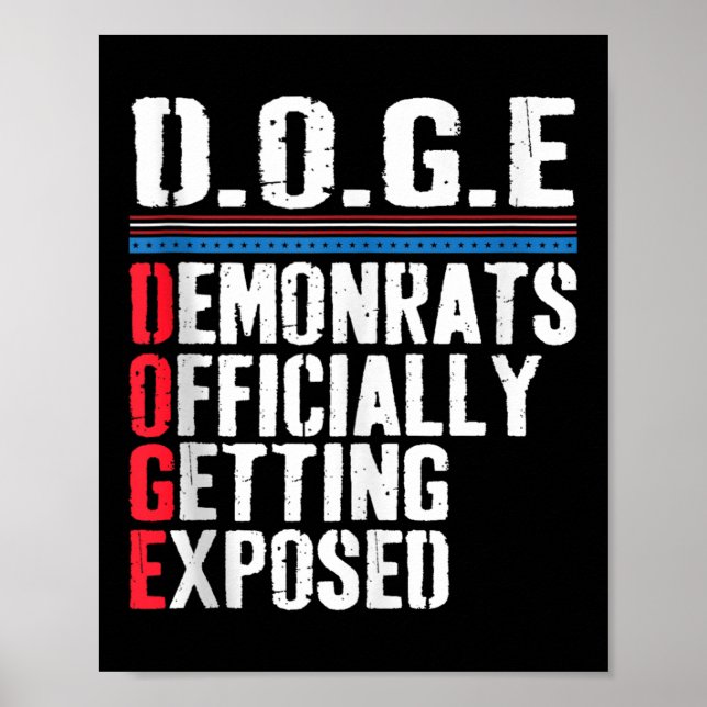 Poster Democrata Oficialmente Exposta Trump 2025 Tan (Frente)