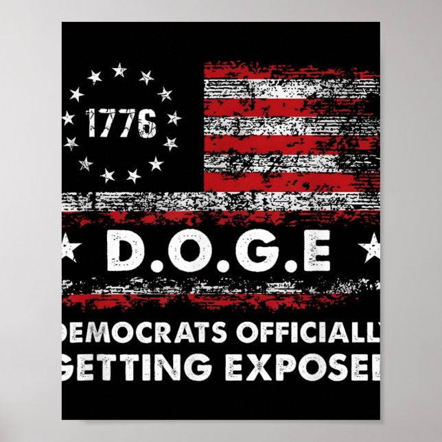 Poster Democratas-Cães Oficialmente Expostos Trump 20 (Frente)