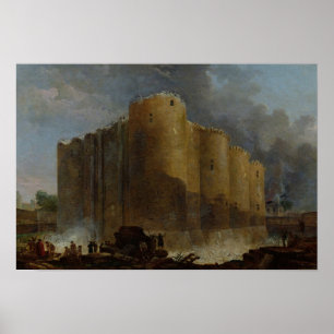 Poster Demolição do Bastille, 1789
